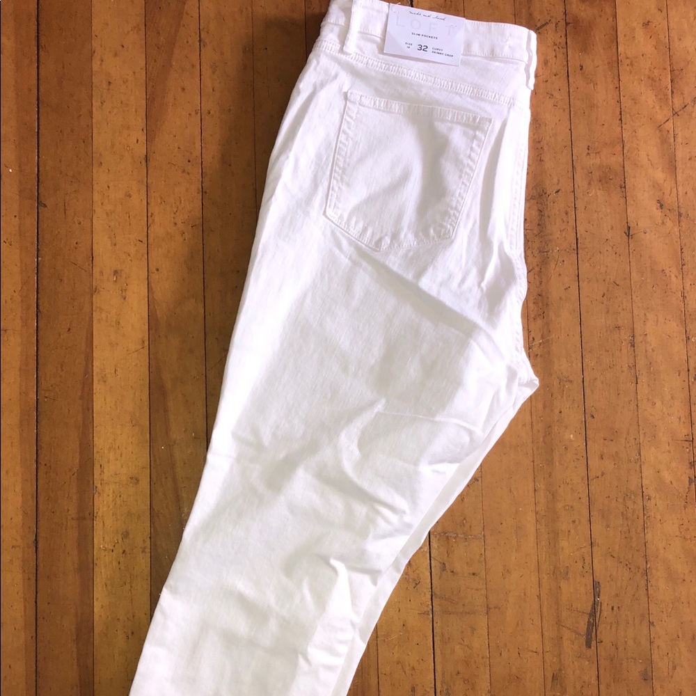 LOFT Curvy Skinny Crop Jeans - 32/14 NWT